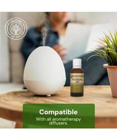 L EUDINE Herbal 35 Essential Oil Diffuser & Skin - Diffuser Oils Scents for Home - Peppermint Essential Oil with Lavender, Eucalyptus, Lemongrass & More Luxury Aromatherapy & Wellness, 1 Fl Oz 1 Fl Oz (Pack of 1) - Buy Online on GoSupps.com