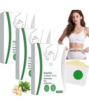 GDBTJIMH Natural Body Shaping Patch Firming Skin and Body Shaping Care Patch Fat Burning Sticker for Belly Firm and Shaping for Adults Women Men