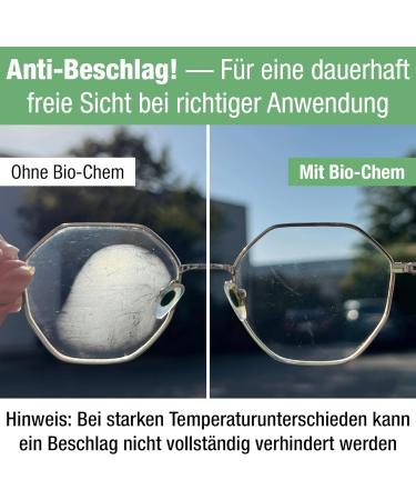 Bio-Chem Anti-Fog Glasses Cleaner - 5x250ml Refill + Premium Microfiber Cloth | Anti-Fog Protection for Better Vision - Buy Online on GoSupps.com