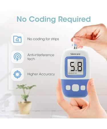 sinocare Diabete Blood Glucose Test Strips x 50 & Diabetes Lancets x 50 Safe AQ Angel Blood Sugar Test Strips for Safe AQ Angel Only Test strips & Lancets * 50 - Buy Online on GoSupps.com