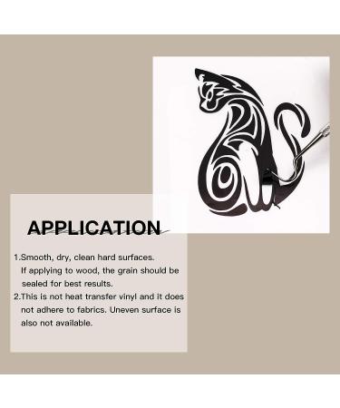 HTVRONT Black Permanent Vinyl Roll - 12 x 50 FT Adhesive Sheets for Cricut, Silhouette, Cameo - Glossy Black - Buy Online on GoSupps.com