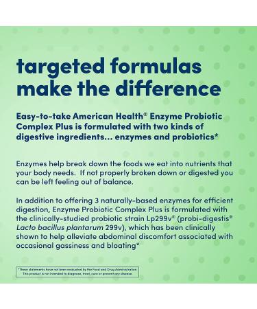American Health Enzyme Probiotic Complex+ | 30 Capsules for Digestive Support - Buy Online on GoSupps.com