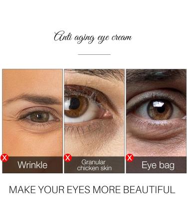 Retinol Eye Cream - Eye Cream for Dark Circles and Puffy Eyes - Ginseng Eye Cream Anti Aging - Eye Bags Remover Smooth Wrinkle Fade Fine Line - Moisture Hydrate Plump Elasticity Radiance Complexion - Buy Online on GoSupps.com