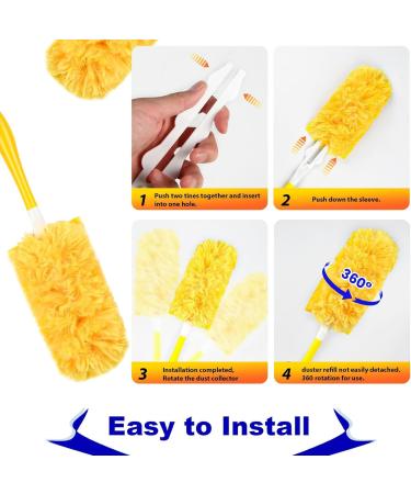 Duster Refill Compatible with Swiffer Duster 360 Degree Disposable Heavy Duty Dusters for Cleaning(36 Duster Refills+1 Handle) - Buy Online on GoSupps.com