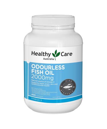 Healthy Care Odourless Fish Oil 2000mg 400 Soft Capsules