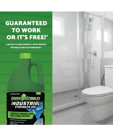 Green Gobbler Industrial Strength Drain Clog Remover Gel | Safe for Pipes Toilets Sinks & Septic Systems - 64 fl. oz - Buy Online on GoSupps.com