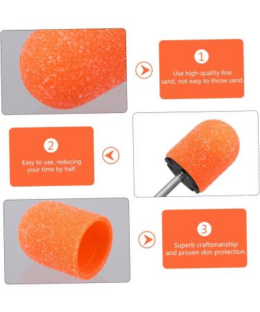 FRCOLOR Nail Polisher Sand Cap Grinder Electric Nail Drill Head electric nail file replacement heads Replacement Nail Drill Bits electric da sander manicure acrylic Grinding wheel - Buy Online on GoSupps.com