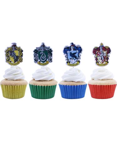 PME Harry Potter Cake Toppers Pack of 6 Hogwarts Crests - Buy Online on GoSupps.com