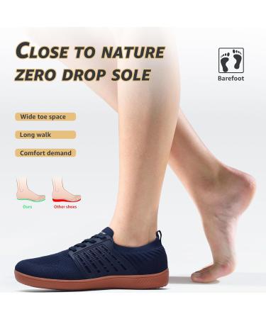 Shop Ashion Unisex Barefoot Shoes - Wide Fit Trail & Running Shoes for Men & Women | EU Size 39 - B Blue & Brown - Buy Online on GoSupps.com