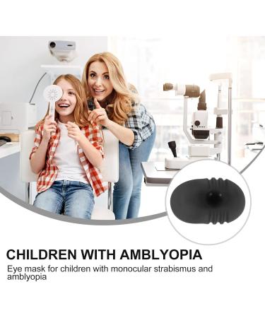Doitool Children's Silicone Eye Flap - Elastic Soft Light-Blocking Eye Mask for Lazy Eye Amblyopia and Strabismus - Black - Buy Online on GoSupps.com