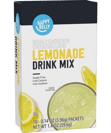 Amazon Brand Happy Belly Lemonade Drink Mix Singles 10 Count (Pack of 12) - Previously Solimo - Buy Online on GoSupps.com