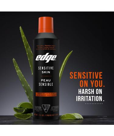 Edge Shaving Gel for Men Gel with Aloe Cream Sensitive Skin Shave Gel Moisturizes Protects and Soothes - 9.5 Oz - Pack Of 2 - Buy Online on GoSupps.com