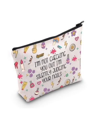 Nail Tech Gifts Nail Artist Gifts Manicurist Cosmetic Bag Nail Salon Gift (I'm Not Checking UK)