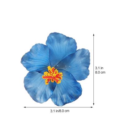 Buy 6pcs Hibiscus Hair Clips - Floral Hawaiian Hair Accessories for Weddings & Festivals | International Shipping Available - Buy Online on GoSupps.com