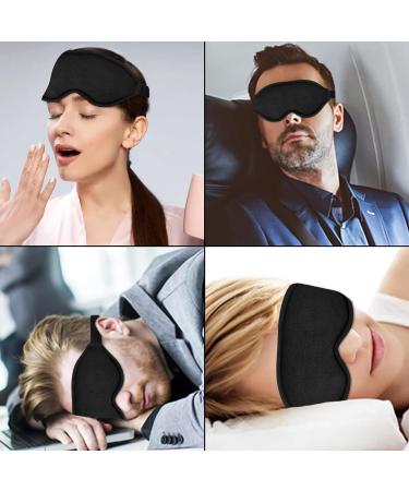 WOVTE Cooling Eye Mask Reusable Hot or Cold Therapy Gel Bead Eye Mask with Soft Plush Backing and Adjustable Strap for Puffy Eyes Dry Eyes Dark Circles Headache (Black) - Buy Online on GoSupps.com