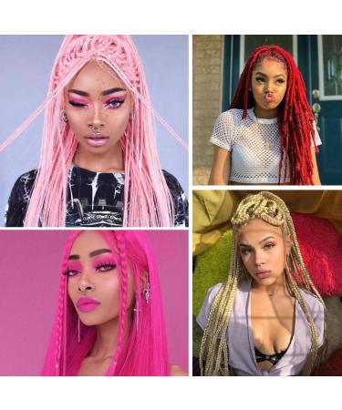 Pre Stretched Hot Pink Braiding Hair 26 Inches 8Packs/Lot - Itch Free Yaki Texture Synthetic Fiber Crochet Braiding Hair Extension - Hot Water Setting - Best Quality for Stylish Braids - Buy Online on GoSupps.com