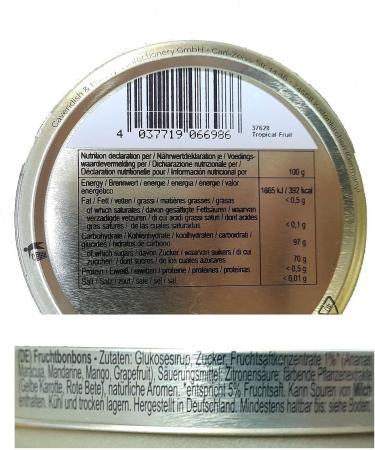  Cavendish & Harvey Cavendish & Harvey Drops Tropical Fruit Drops 200 g - Buy Online on GoSupps.com