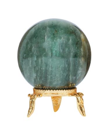 PYOR Green Jade Stone Crystals Spheres Decorative Balls Meditation Decor Halloween Crystal Ball Spiritual Stuff Altar Supplies Crystal Room Decor
