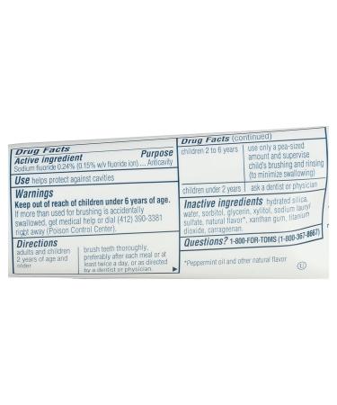Buy Tom's of Maine Travel Size Anticavity Toothpaste - Fresh Mint 3oz | Natural Oral Care | International Shipping Available - Buy Online on GoSupps.com
