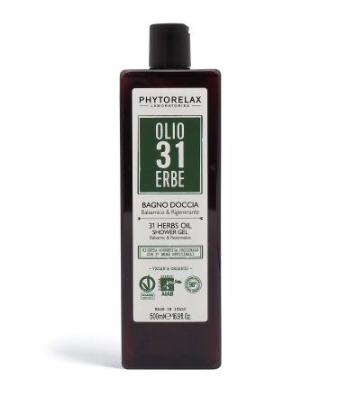 PhytorelaxLaboratories Olio 31 Erbe Vegan & Organic - Bagno Doccia - Balsamico E Rigenerante - 500 ml