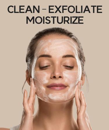 Daily Foaming Facial Cleanser for Blackheads & Acne | Korean Exfoliating Face Wash with Brush for Oily Skin - Deep Cleansing Foam  - Buy Online on GoSupps.com