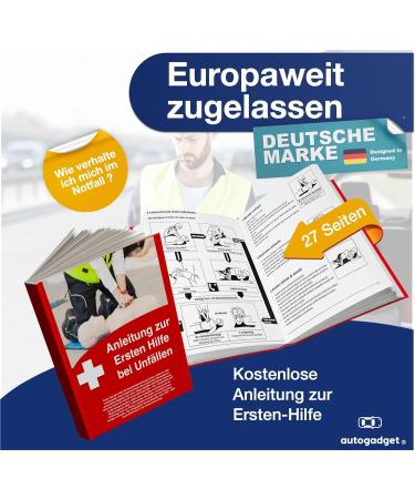 3x Association First Aid Bag for Vehicles - DIN 13164 Compliant - 2024 Standard - Includes Extra Instruction Book - Eco-Friendly Packaging - Buy Online on GoSupps.com