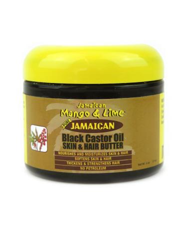 Jamaican Mango & Lime Black Castor Hair & Body Butter (6 oz) 175 ml