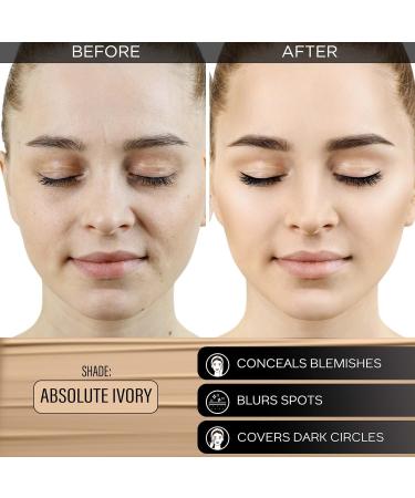 Hydra Matte Foundation|3-In-1 Foundation + Moisturizer Cream| Aloe Hydration&Vitamin C|Long Wear|Medium To High Buildable Coverage|Absolute Ivory 012|25Ml Pack Of 1 - Buy Online on GoSupps.com