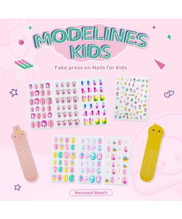 144Pcs Kids Unicorn Press on Nails - Short Artificial Fake Nails Kit for Children Girls - No Fading Full Cover Acrylic Nail Tip Set - Quick Stick On Pre Glue - Perfect Gift for Kids Nail Decoration - Buy Online on GoSupps.com
