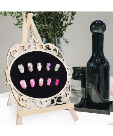 1pc Nail Display Board Nail Sample Display Board Detachable Finger Nail Tips Holders Nail Salon Display Stand Nail Art Showing Board Fingernail Work Fixed Plate Manicure Wooden - Buy Online on GoSupps.com