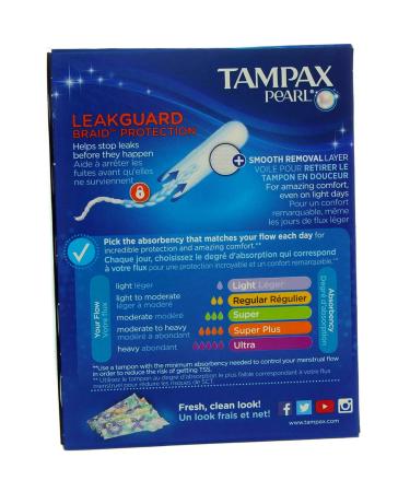 Tampax Pearl Regular Unscented 18ct - Tampons for Comfort and Protection - Buy Online on GoSupps.com