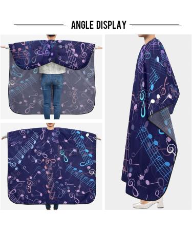 Waterproof Barber Cape - Musical Blue Cheetah Haircut Bib for Men & Women | Unisex Hair Cutting Cape - Shop Internationally - Buy Online on GoSupps.com