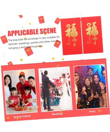 EXCEART 20 Pcs Large Holiday Red Envelope Red Gift Envelopes Chinese See Envelopes Chinese New Year Red Envelopes 2023 Chinese Hongbao Rabbit Year Hong Bao China Gold Leaf Chinese Zodiac - Buy Online on GoSupps.com