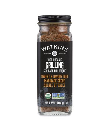 Watkins Gourmet Organic Grilling Sweet & Savory Rub Non-GMO Kosher 104 g