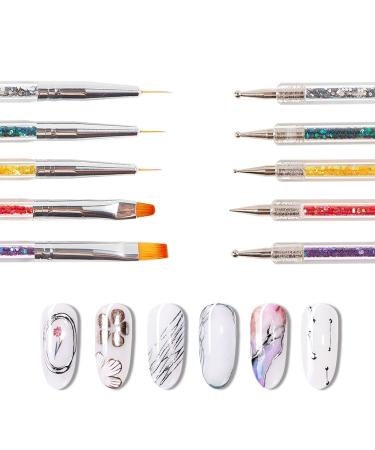 Niceneeded 5-Piece Double Ended Nail Art Tools - Stainless Steel Dotting & Mixing Palette for Makeup & Foundation - Buy Online on GoSupps.com