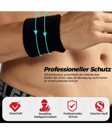 Viky 6-Piece Fitness Welding Bands - Cotton Wrist Tapes for Football Basketball & Tennis - Kids & Adults - 8cm x 8cm - Buy Online on GoSupps.com