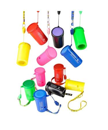 Kicko Air Horn - Horn Air Hooter, 12 Pack of Blow Horn, Sports Event, Pranking, Ideas, Boat, Train or Cars Signal, Fire Alarm, Traffic Signal and Lifeguard Emergency - 3 Inch