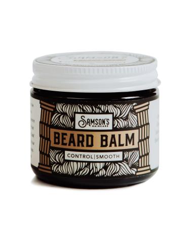SAMSON'S HAIRCARE Beard Balm Oil and Wax based Softening Taming Nourishing Essetial Oil Scent 2 oz.