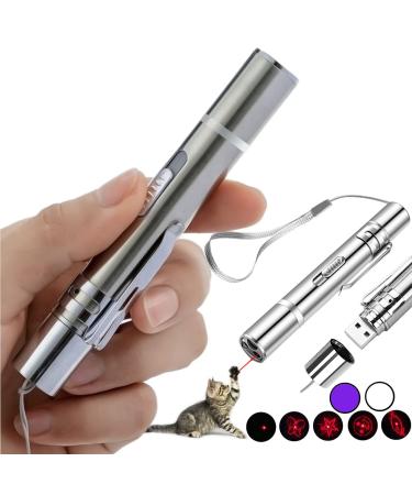 Interactive Toys for Indoor Cats & Dogs 5 Graphic conversions Pointer Cat Toys & Dogs USB Recharge UV Flashlight Find cat Ringworm Flashlight Clicker Pen for Indoor