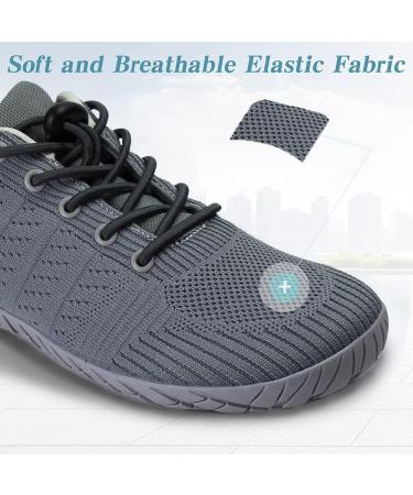 Shop Zzfaber Barefoot Shoes for Men & Women Trail Running Sneakers Fitness Shoes with Thick Sole Sizes 36-46 | Gray - Buy Online on GoSupps.com