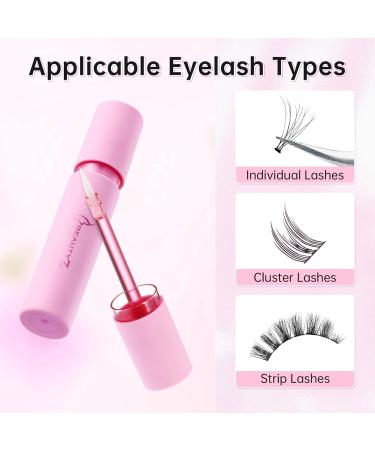 Eyelash Glue Waterproof Lash Glue Fast Drying False Eyelash Glue cluster lash Latex Free Eyelash Adhesive manga eyelash glue Super Strong Hold CHRONTIER (glue only) - Buy Online on GoSupps.com
