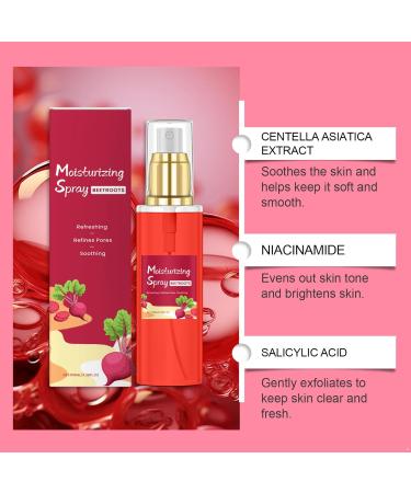 Aislor 100ML Non Greasy Facial Spray for Women Girls Quick Absorbing Hydration Long Lasting Moisturizer Dry Skin Relief Refreshing Skin Care Companion Red One Size One Size Red - Buy Online on GoSupps.com