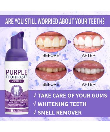 Purple Toothpaste for Whitening | Effective Stain Removal for Bright White Teeth - 1 Piece - Buy Online on GoSupps.com