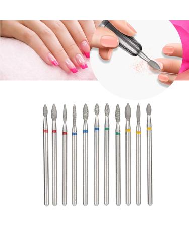 Yctze Professional 11-Piece Nail Drill Bit Set Emery Exfoliating Polishing Burr Manicure Tools for Cuticle Care and Nail Enhancement - Buy Online on GoSupps.com