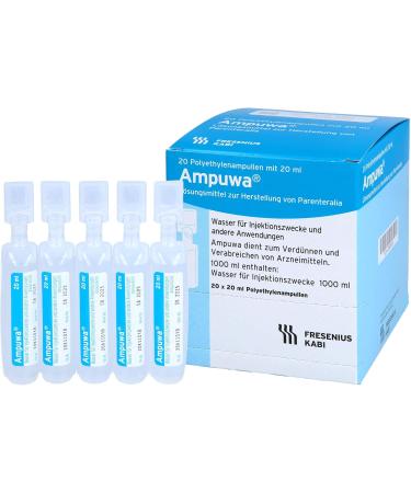 Ampuwa Water for Injection 400 ml - Premium Polyethylene Ampoules for International Shipping - Buy Online on GoSupps.com