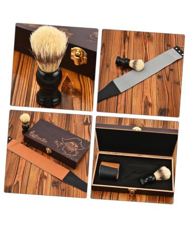 Frcolor Men's Razor Set - Premium Shaving Brush & Wood Case - Stylish & Durable Grooming Essentials - Buy Online on GoSupps.com