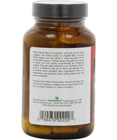 FutureBiotics White Kidney Bean Extract 100 Capsules - Premium Weight Management Supplement - Buy Online on GoSupps.com