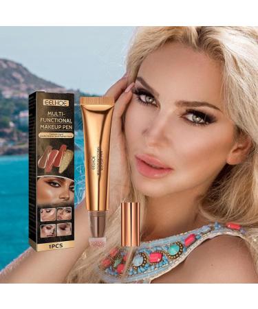 Multi Stick | Stick for Cheeks | Face Stick Lip and Cheek Stick Moist Lips Professional Makeup for Perfect Look Highlighter (Rose Gold) - Buy Online on GoSupps.com