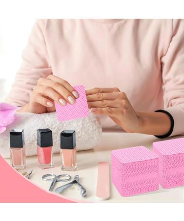  HSYTEK 1000 Pcs Magenta Cotton Pads Lint Free Cells for Gel Nail Polish Remover for Nail Art Manicure Prep and Finish - Buy Online on GoSupps.com