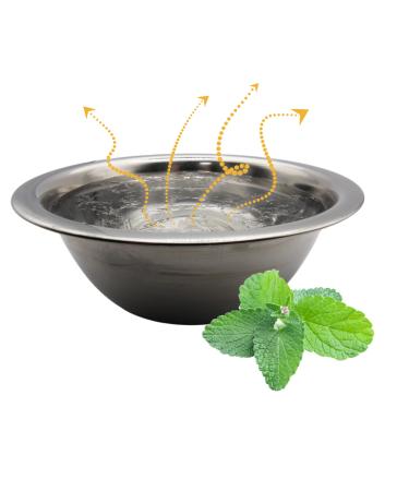 Large stainless steel vaporizer bowl Maxi for sauna -12cm diameter- Ideal for menthol crystals/fragrance oils/aroma
